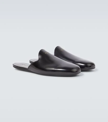 Prada Brushed leather mules 5
