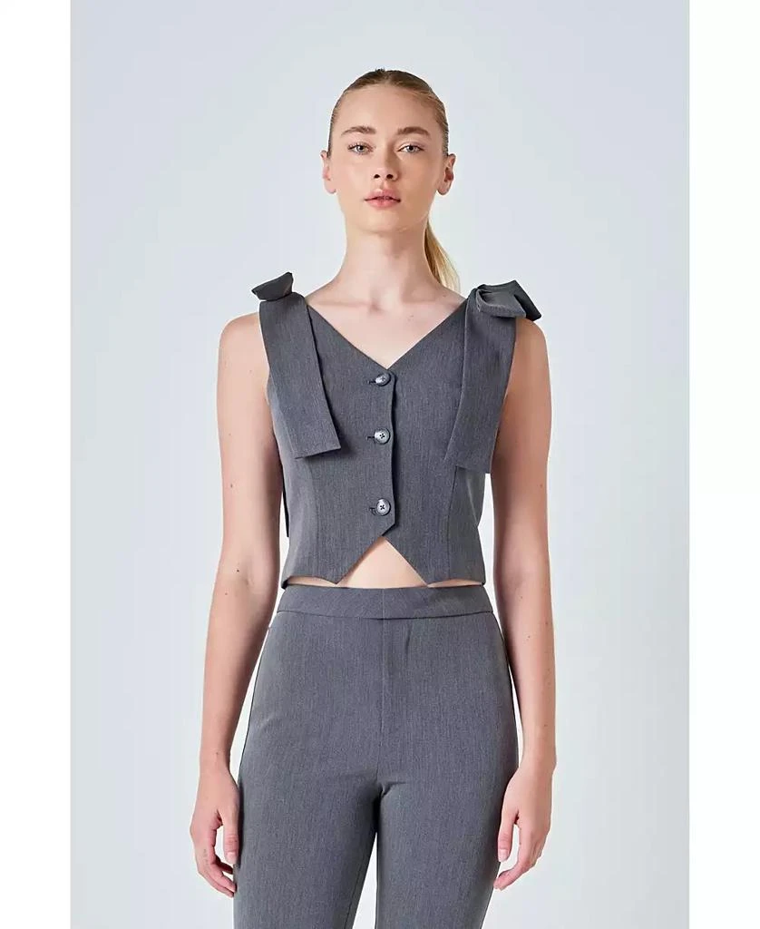 Endless Rose Women's Bow-Tie Strap Vest 2
