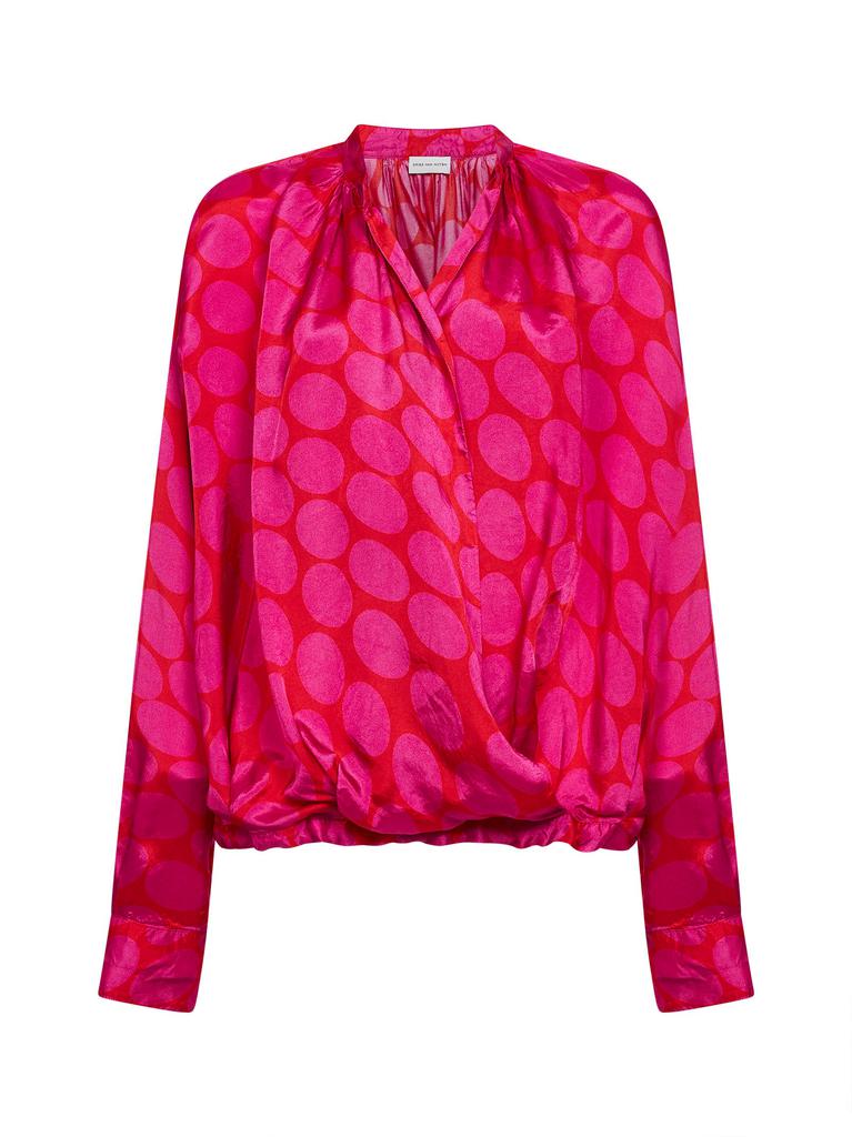 Dries Van Noten DRIES VAN NOTEN | Fuchsia viscose Soft Ellipses
