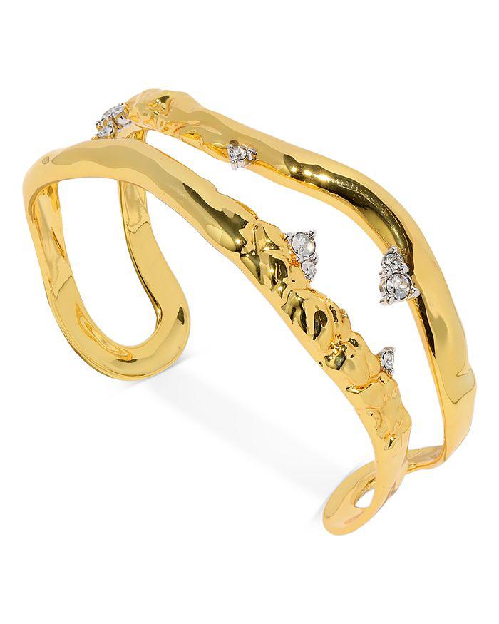 Alexis Bittar Crystal Thorned Open Cuff Bracelet