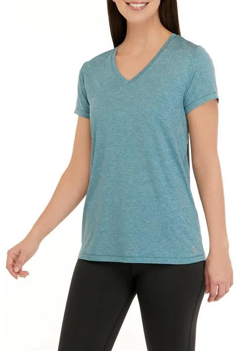ZELOS Short Sleeve V Neck T Shirt 1