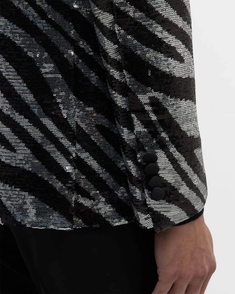 ETRO Men's Sequin Zebra Tuxedo Jacket 8
