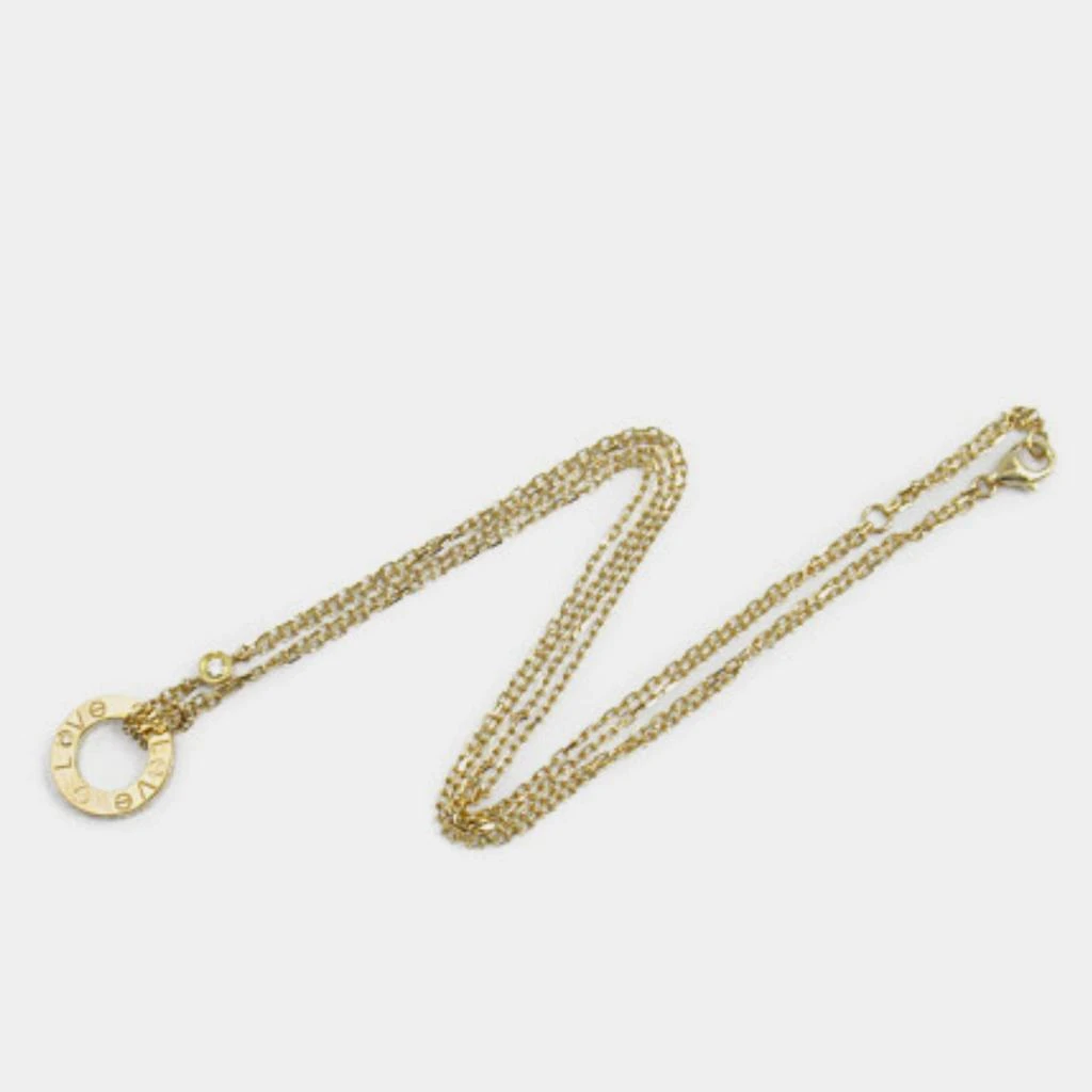 Cartier Cartier 18K Yellow Gold Diamond Love Circle Necklace  4