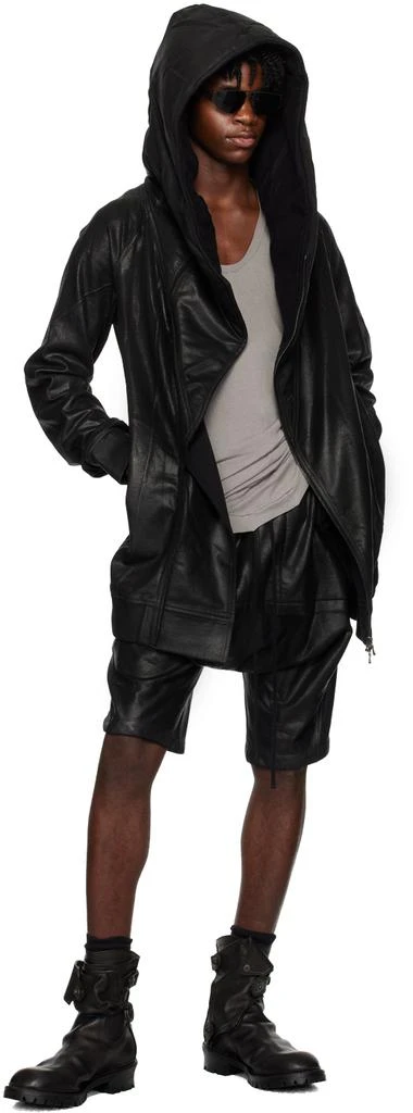 Julius Black Over Crotch Shorts 4