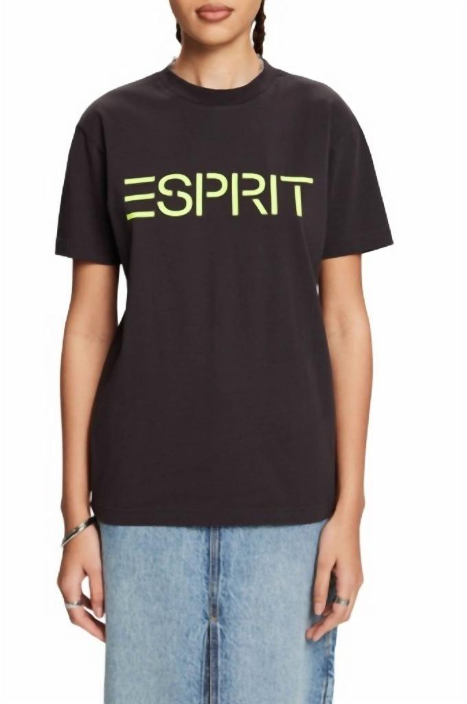 Esprit Esprit - Logo Crewneck Cotton T-shirt