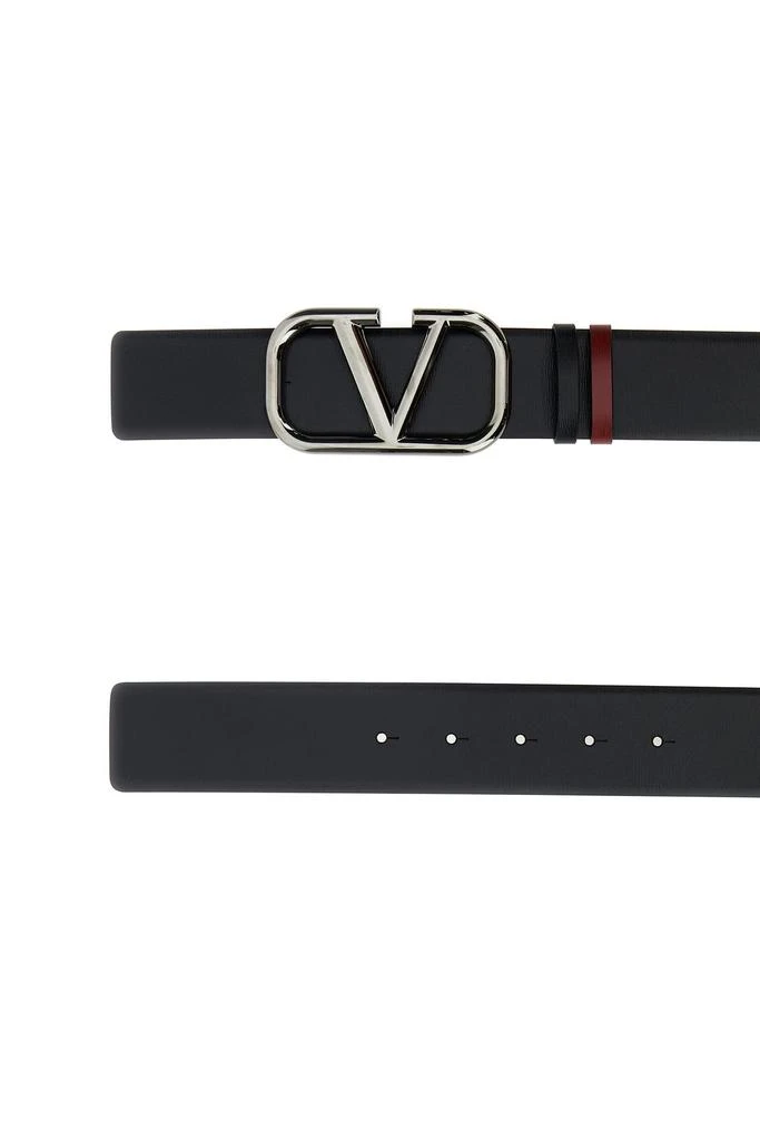 Valentino Black leather VLogo Signature belt 1
