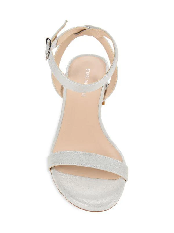 Stuart Weitzman Dncr Suede Block Heel Sandals 5