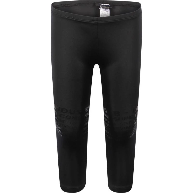 Diesel Logo letters leggings in black 1