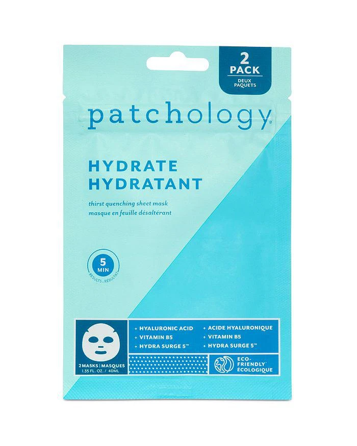 Patchology Hydrate Thirst Quenching Sheet Mask, Pack of 2