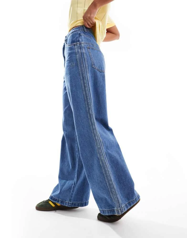 Adidas adidas Originals Premium Essentials wide leg jeans 1