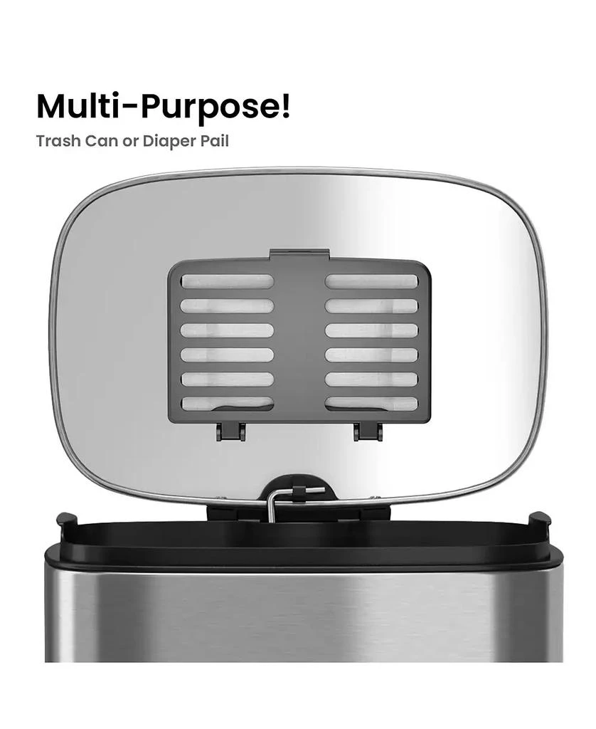 iTouchless AbsorbX Odor Removal Kit Stick On Deodorizer Filters Eliminate Trash Can Diaper Pail Smell 3