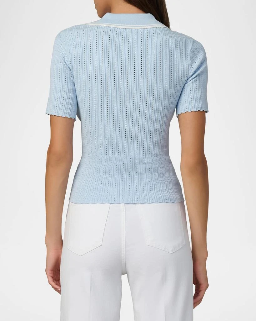 Joe
s Jeans Jess Short-Sleeve Pointelle Polo 3