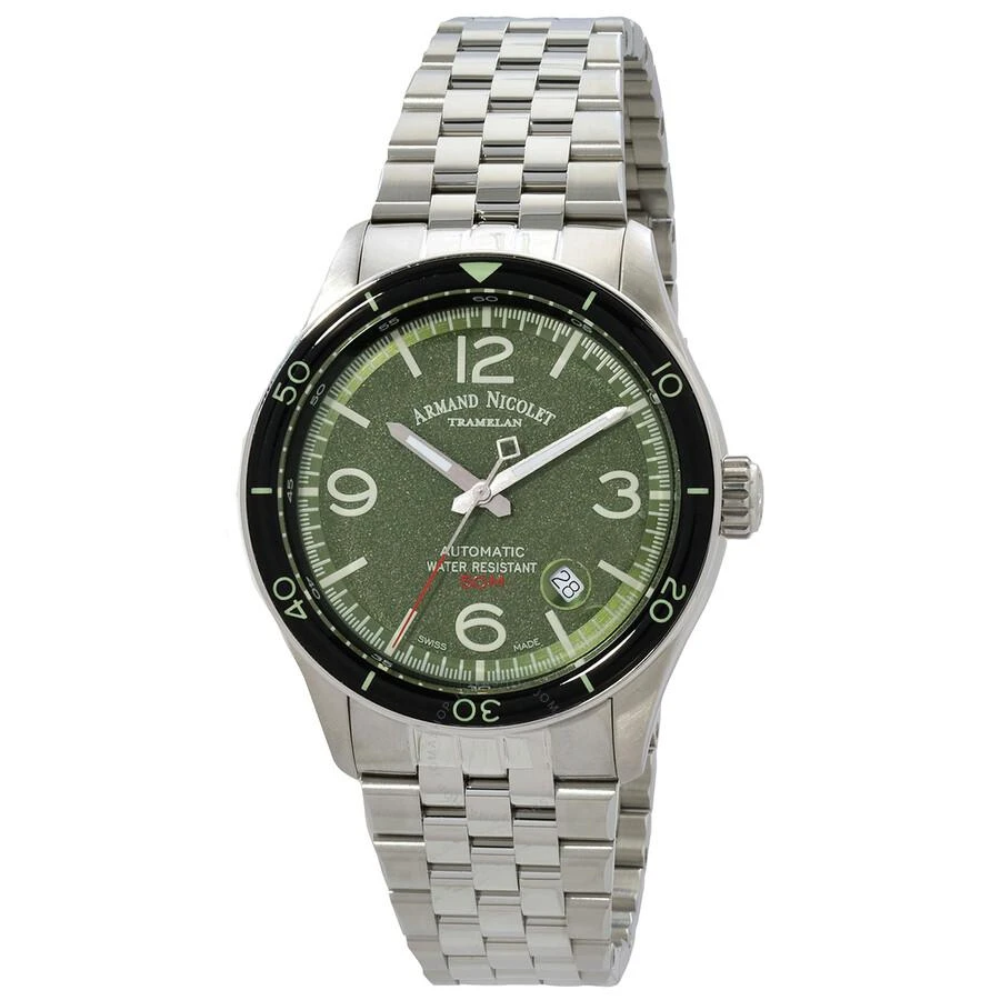 Armand Nicolet M2H Automatic Green Dial Men's Watch A740HNA-VR-BMA22740A 1