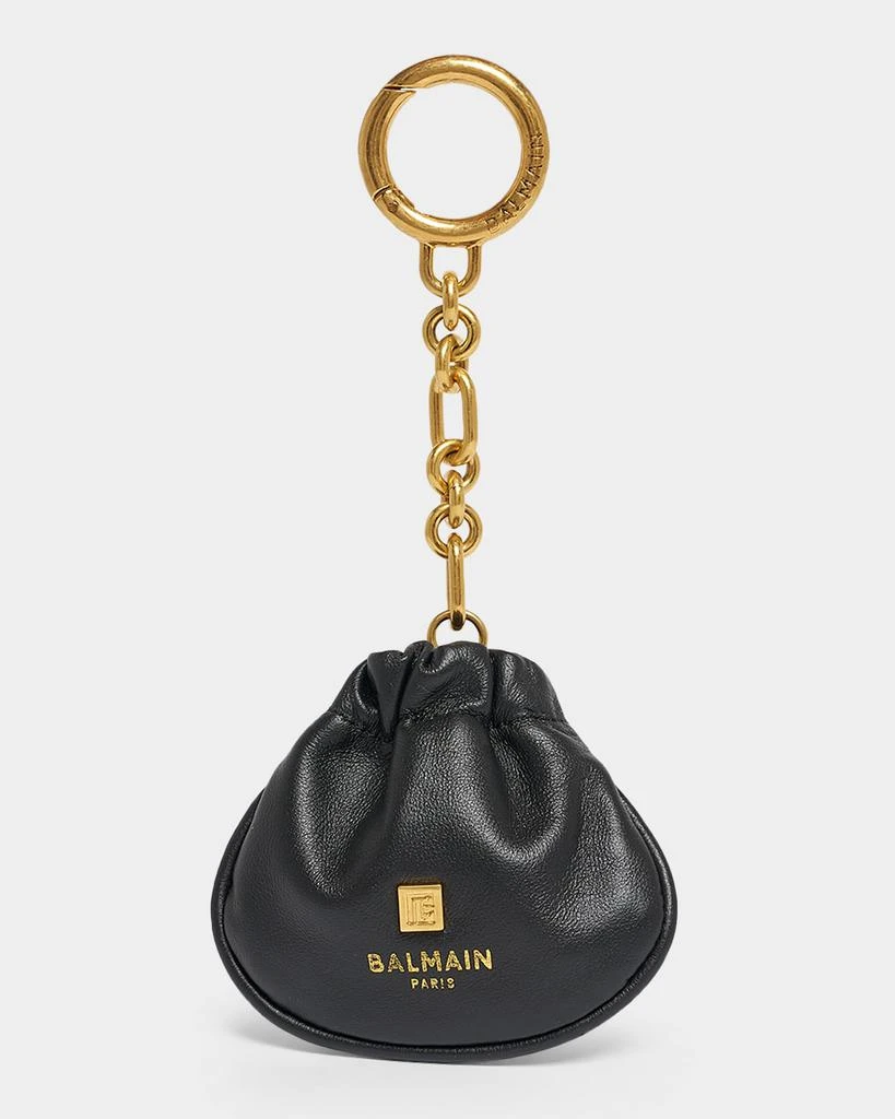 Balmain Pulse Leather Pouch Bag Charm