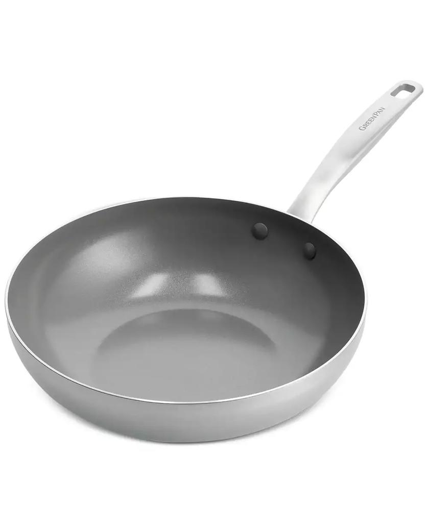 Greenpan Chatham Stainless Ceramic Nonstick Wok, 11"