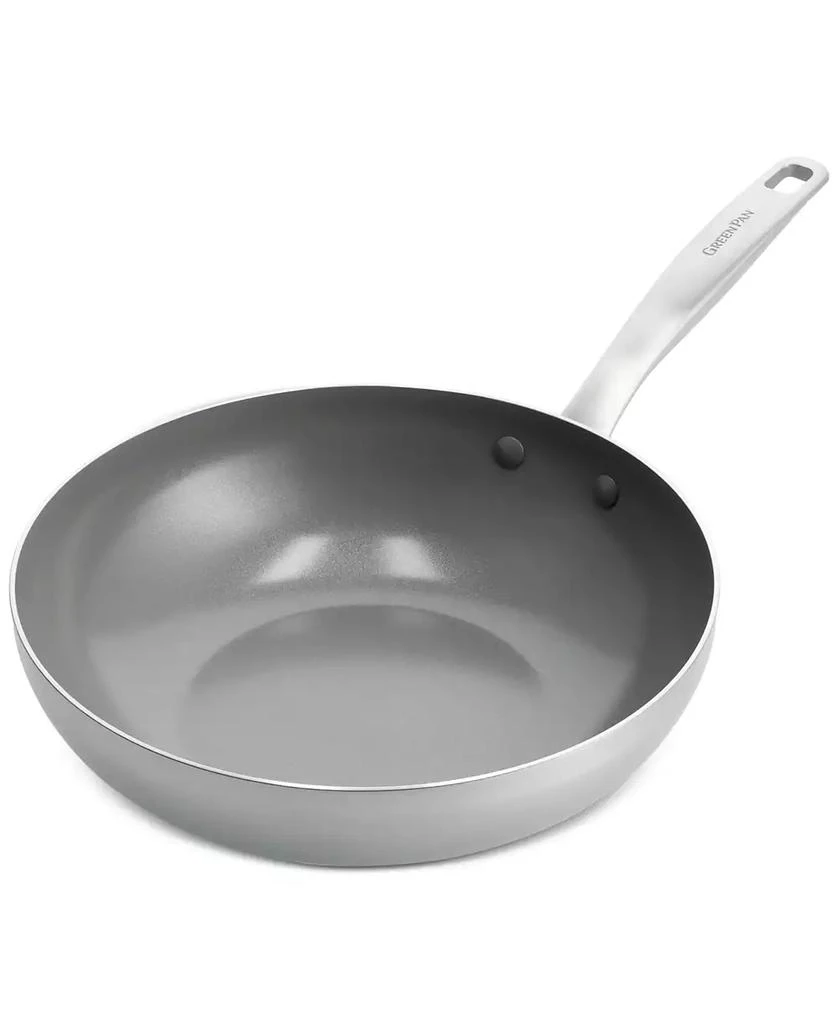 Greenpan Chatham Stainless Ceramic Nonstick Wok, 11" 1