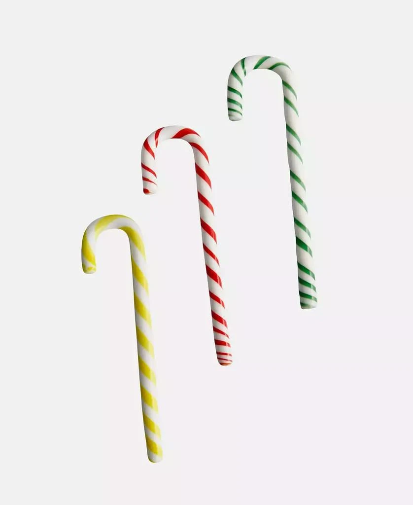 Kosta Boda Polka Candy Cane Holiday Décor, Set of 3 2