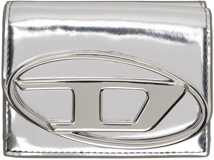 Diesel Silver 1dr Tri Fold Coin Xs Ii Wallet
