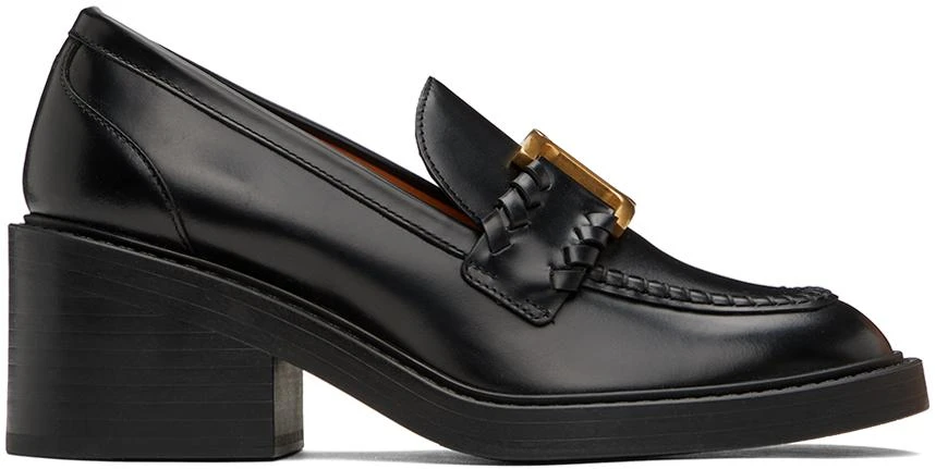 Chloé Black Marcie Heeled Loafers 1