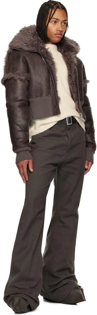 Rick Owens Brown Concordians Bolan Jeans 5