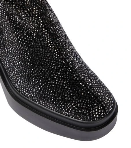Clergerie Nava embellished velvet ankle boots 6