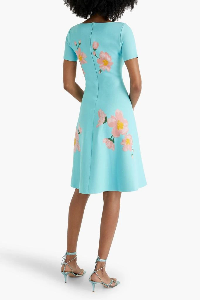 Carolina Herrera Flared jacquard-knit dress 3