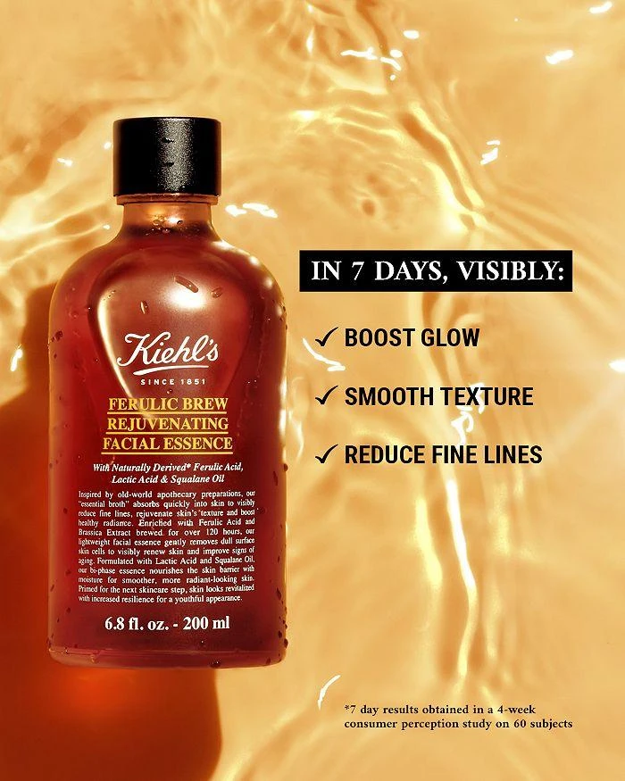 Kiehl's Ferulic Brew Rejuvenating Facial Essence 6.8 oz. 4