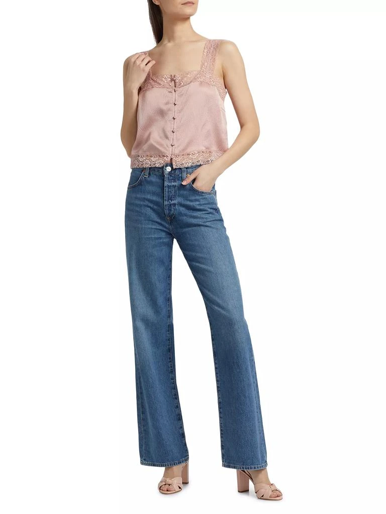 CAMI NYC Tannis Silk-Lace Cropped Camisole Top 2