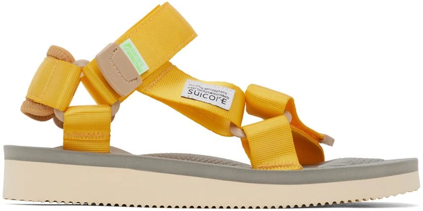 Suicoke Yellow & Beige DEPA-Cab Sandals 1