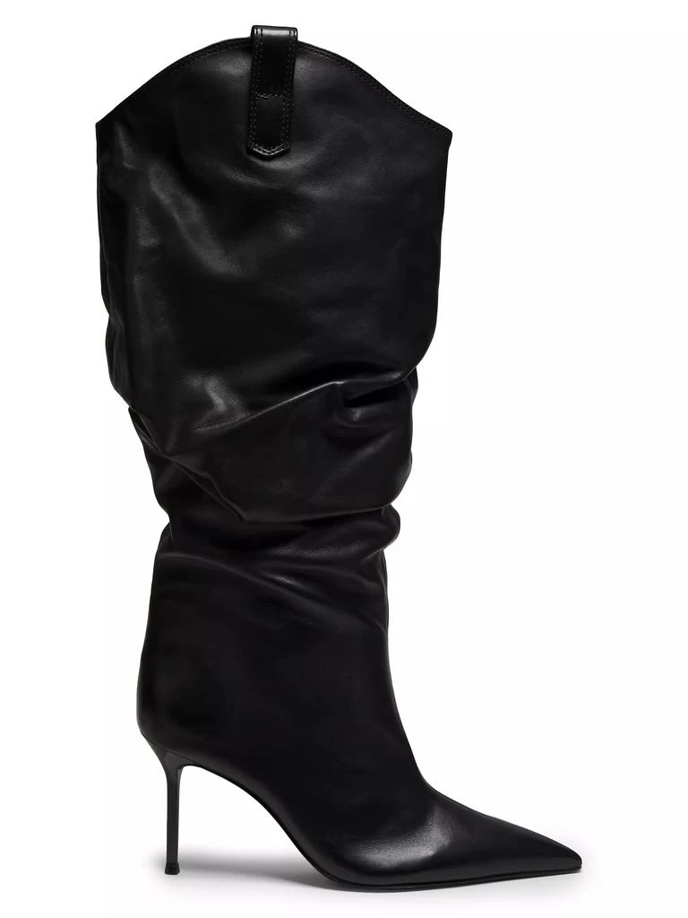 Schutz Beverly Leather Stiletto Boots 1