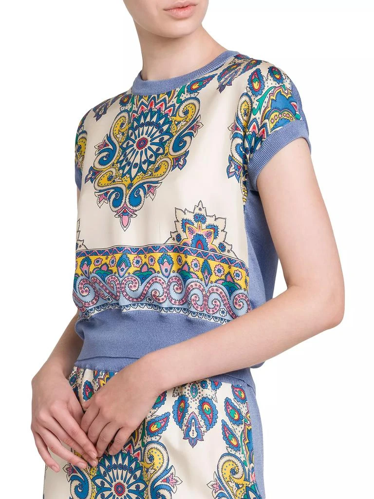 ETRO Medallion Silk Top 4