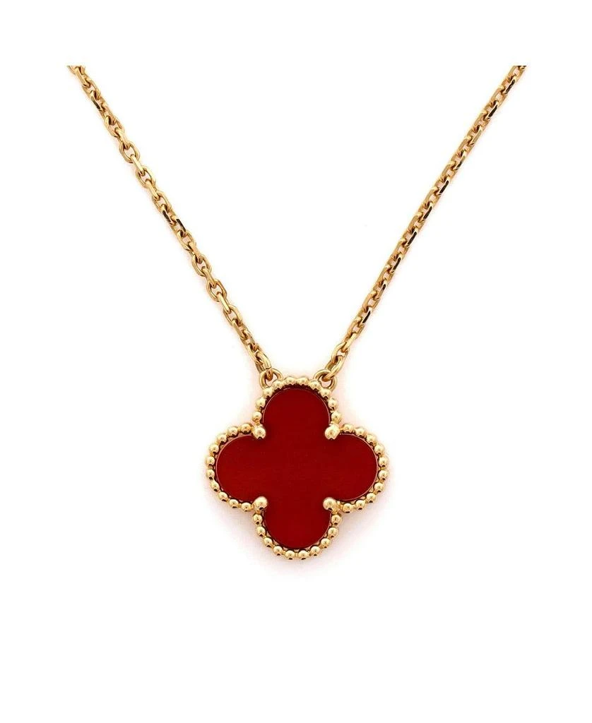 Pre-Owned Van Cleef
Arpels Vintage Alhambra Pendant Necklace 18K Gold and Carnelian, 16.25" 3