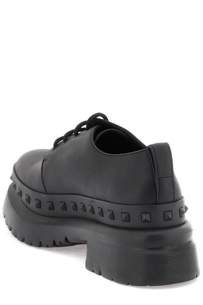 Valentino Valentino Garavani M-Way Rockstud Round Toe Derby Shoes 3