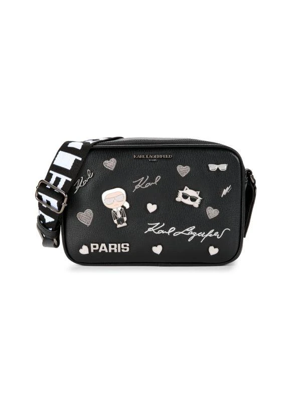 Karl Lagerfeld Paris Maybelle Logo Camera Crossbody Bag 1