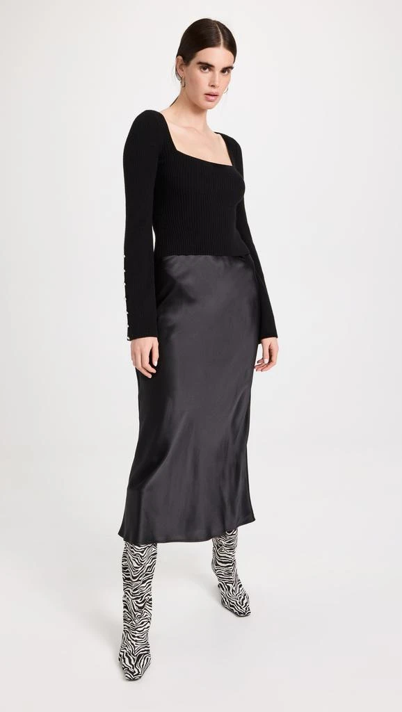 Reformation Layla Silk Skirt 4