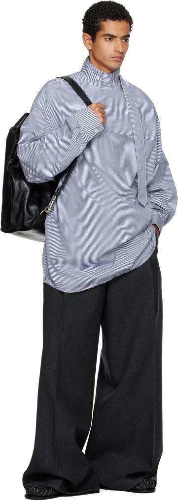 Dries Van Noten Black Adjustable Leather Backpack 4