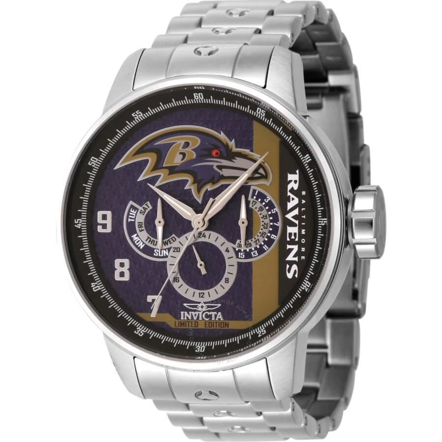 Invicta NFL Baltimore Ravens GMT Quartz Men's Watch 45140 1