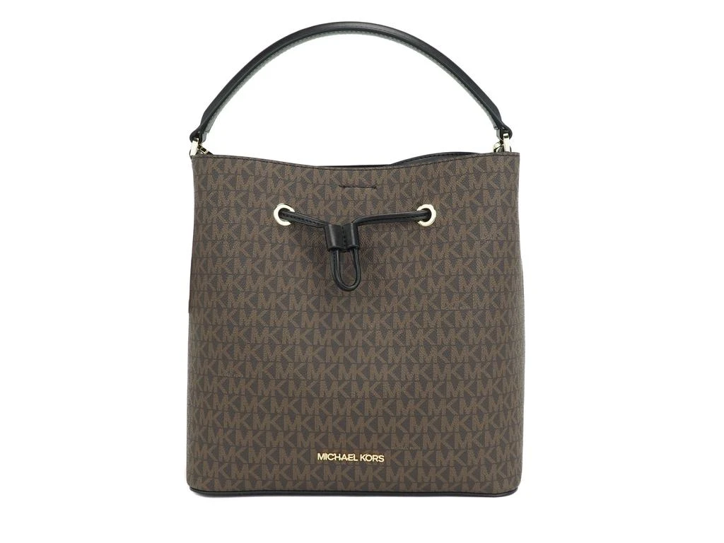 Michael Kors Michael Kors Suri Large Signature PVC Convertible Bucket Bag to Backpack Bag (Women's Signature) 1