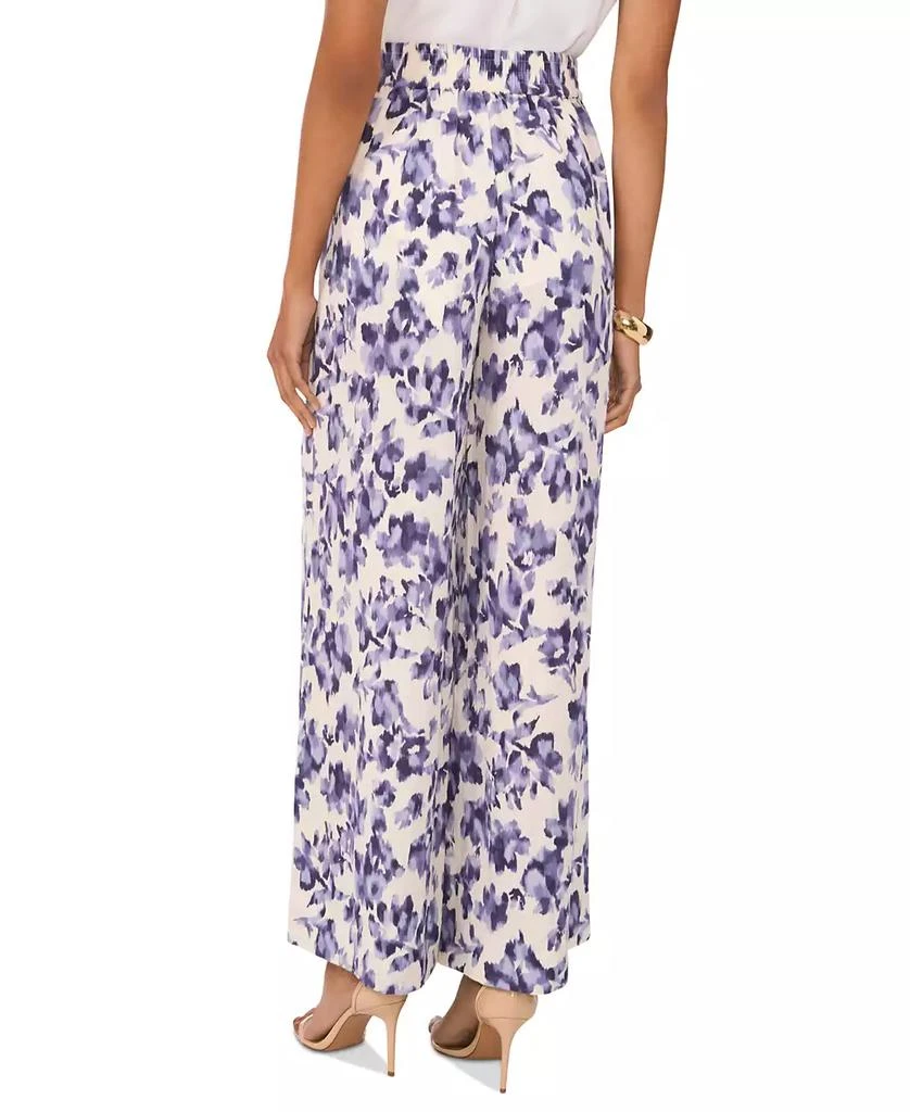 Vince Camuto Women's Floral Mid-Rise Wide-Leg Pants 2