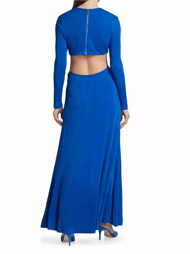 Farm Rio Women's Knot Cut Out Maxi Dress In Medium Blue 3