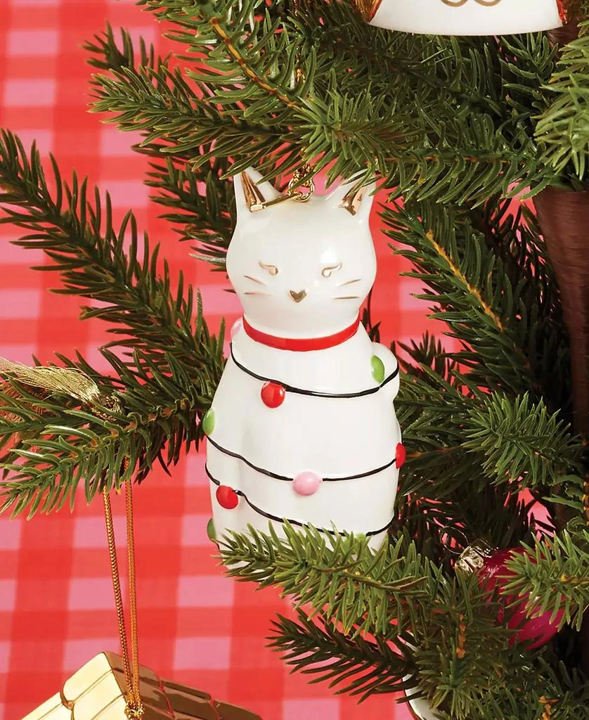 Kate Spade Be Jolly Cat Ornament 3