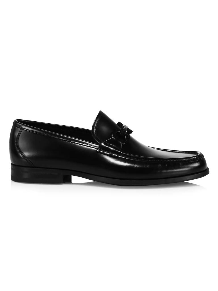 FERRAGAMO Grandioso Patent Leather Gancini Loafers