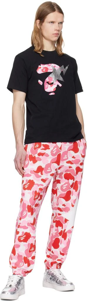 Bape Pink ABC Camo Sweatpants 4