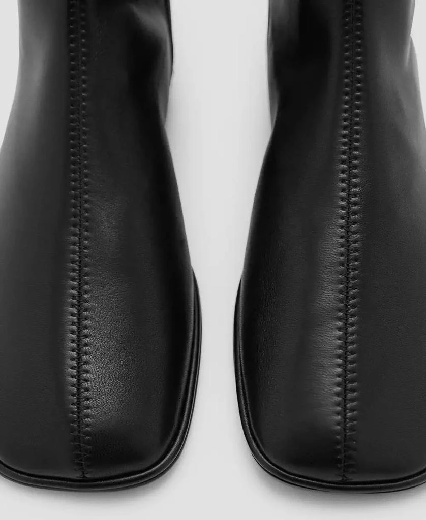 Mango Women's Flat Leather Ankle Boots 2
