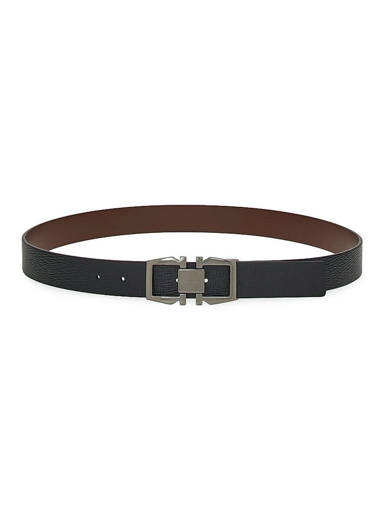 Salvatore Ferragamo Adjustable Cut-to-Size Leather Belt 1