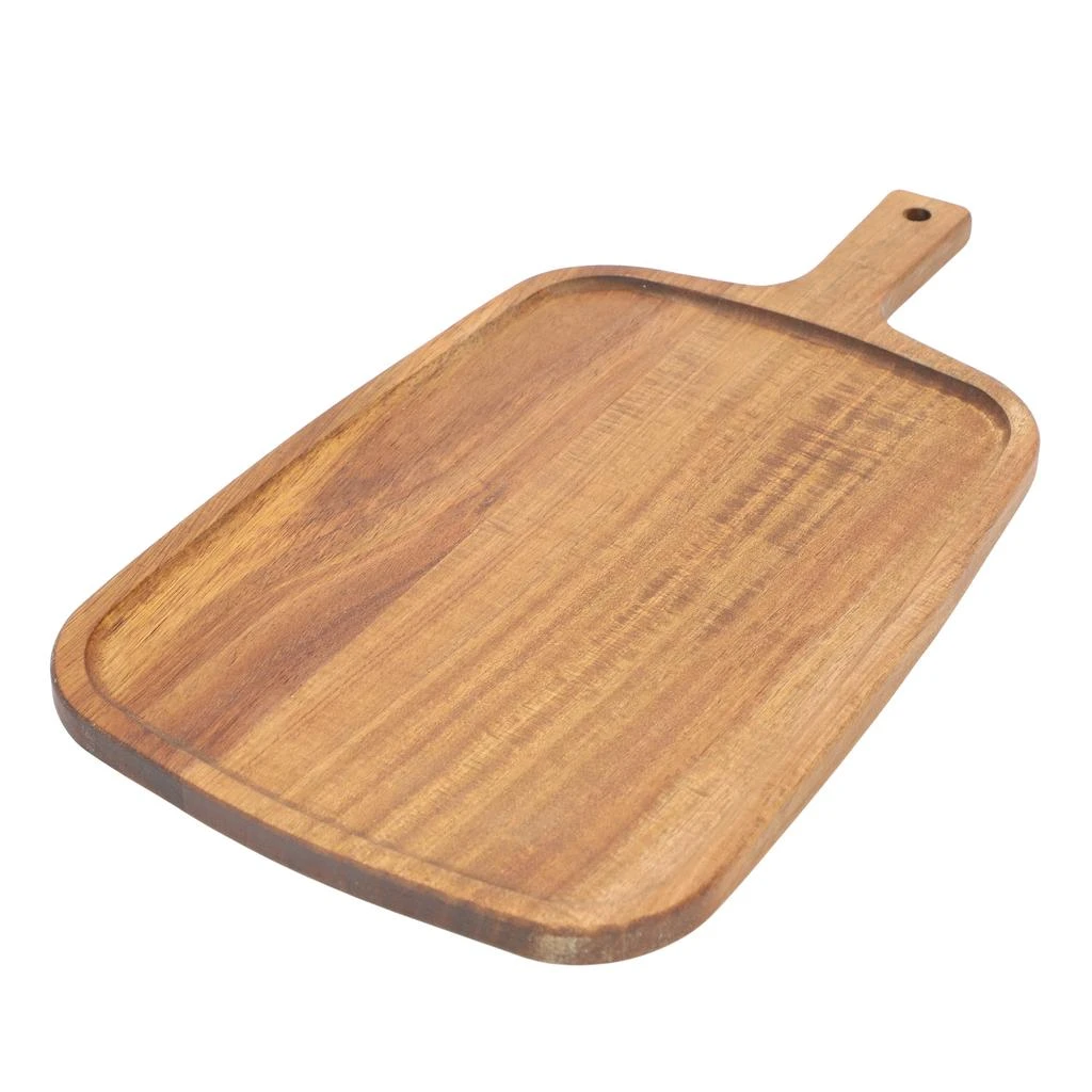 Megachef 14 Inch Acacia Wood Rectangle Serving Board with Handle 3
