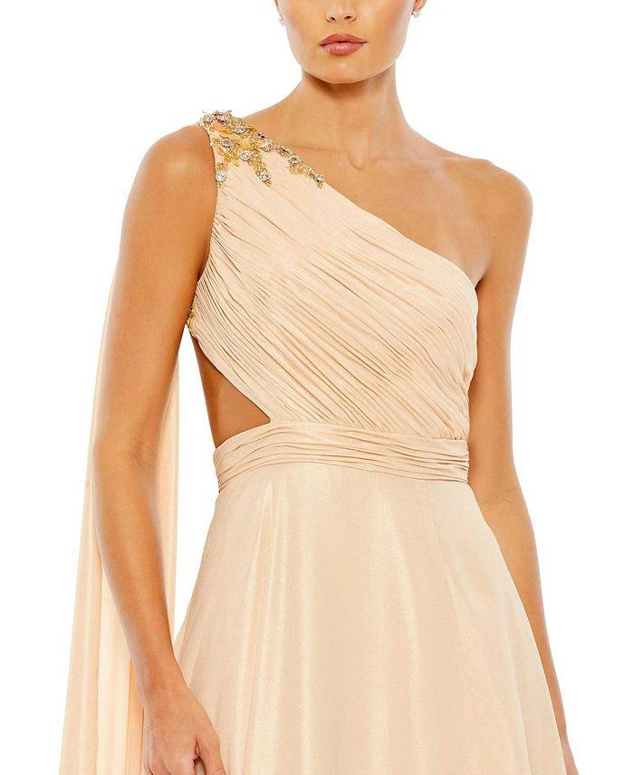Mac Duggal Float One Shoulder Open Back Flowy Gown 2