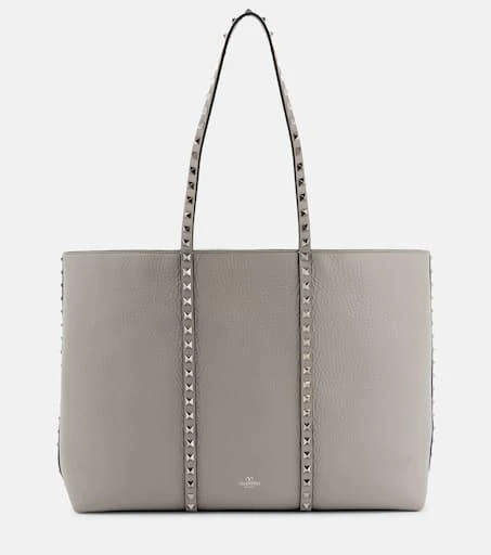 Valentino Rockstud Large leather tote bag 1