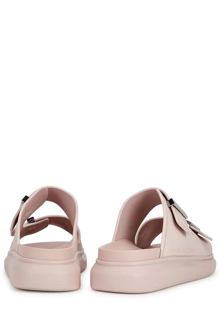 Alexander McQueen Black rubber sliders 3