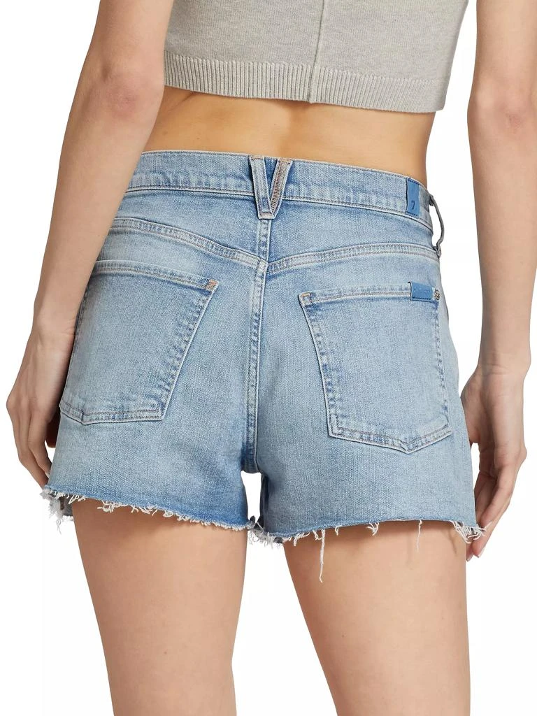 7 For All Mankind Monroe High-Rise Cut-Off Denim Shorts 5